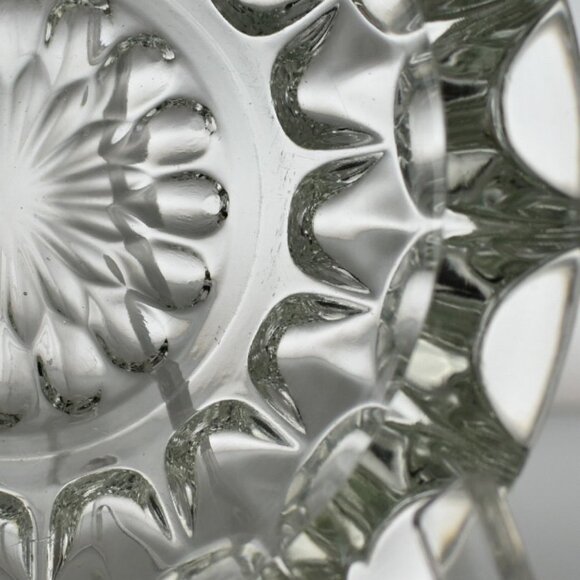 RETRO Glass Ashtray | Vintage 1970s Pressed Glass Heavy Ashtray | Unique Barware - Picture 4 of 7